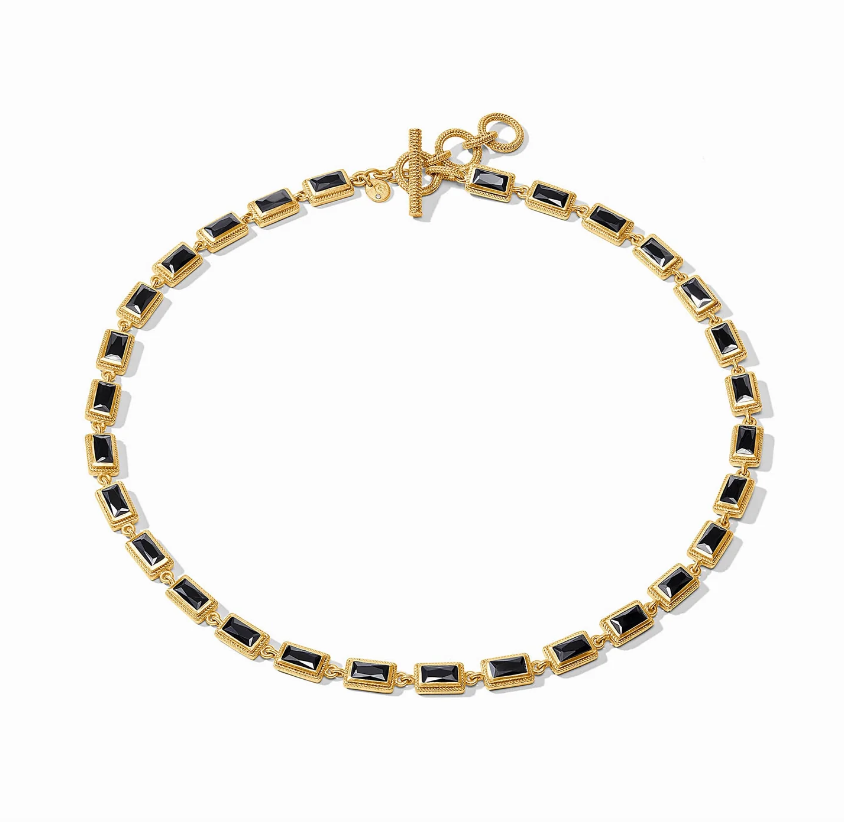 Julie Vos Baguette Tennis Necklace