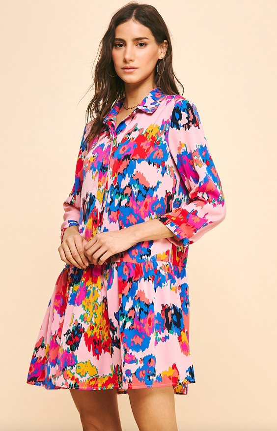 Selena Buttondown Mini Dress