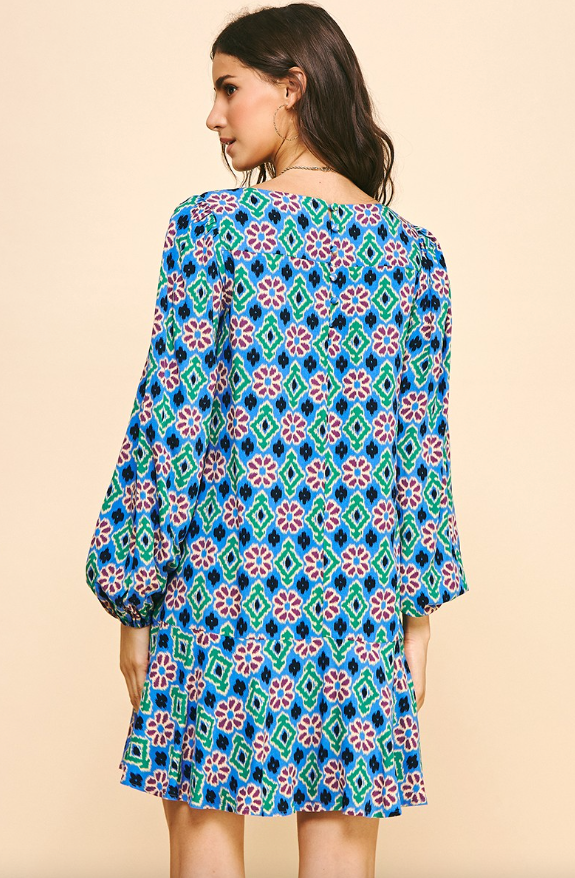Nyla Long Sleeve Tunic Dress