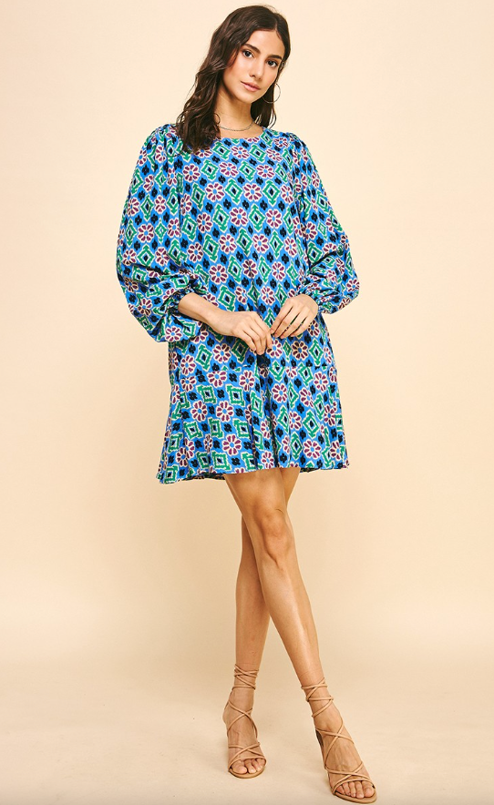 Nyla Long Sleeve Tunic Dress