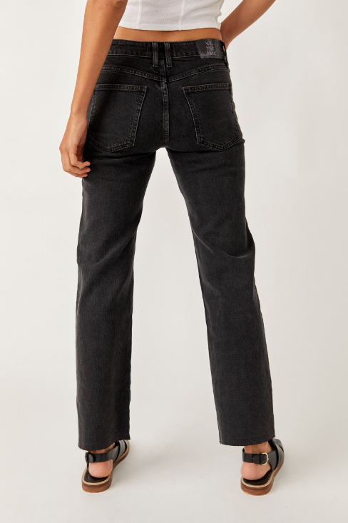 Free People Risk Taker Mid Rise Jeans - Main Squeeze - Final Sale