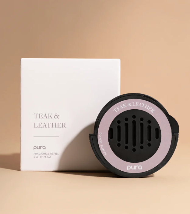Pura Car Diffuser Refill - Teak & Leather
