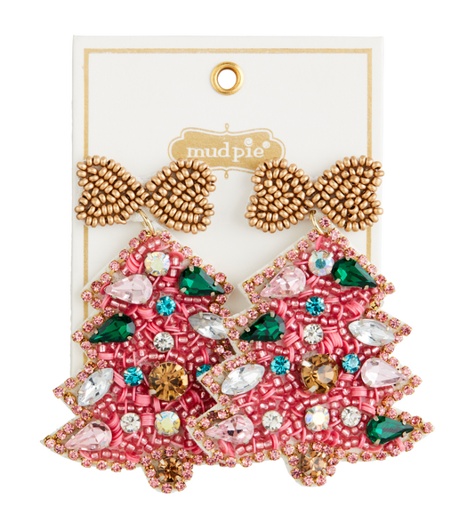 Beaded Holiday Earrings