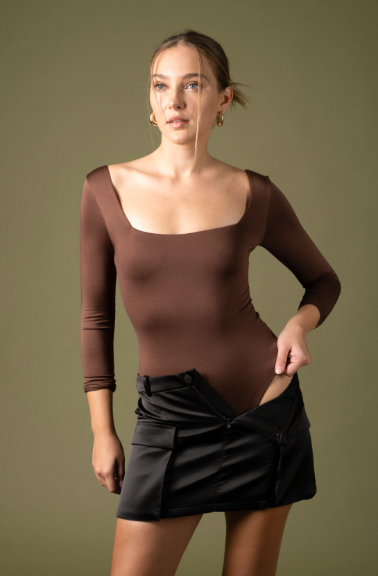 Ariella Seamless Square Neck Bodysuit