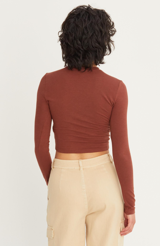 Annalynn Cropped Long Sleeve Top