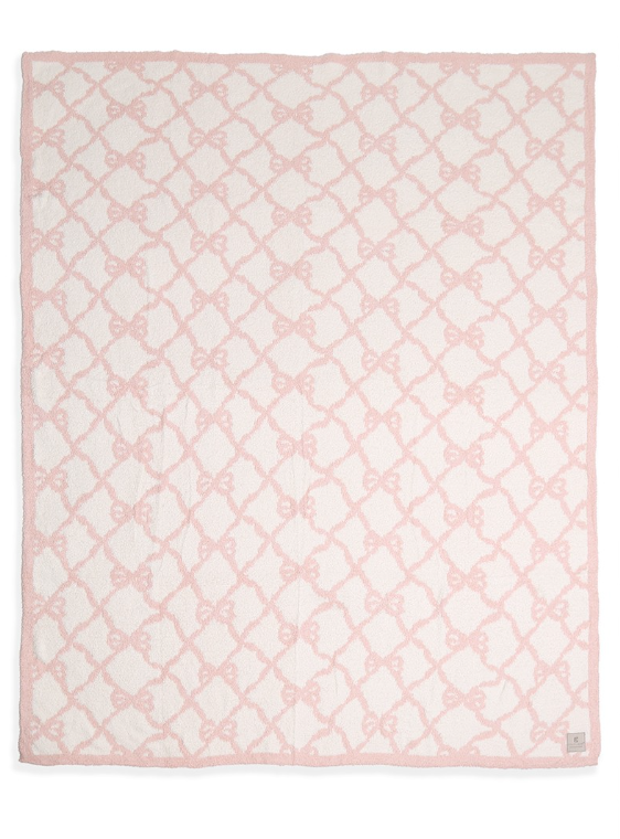 Ribbon Pattern Print Throw Blanket