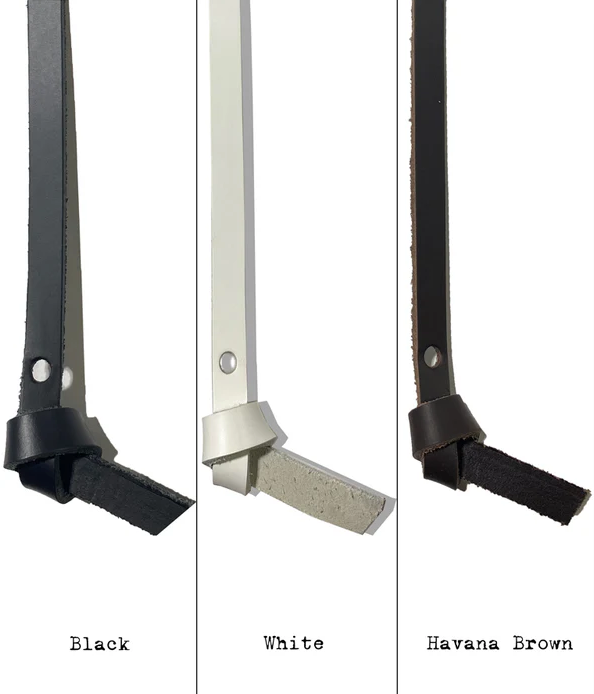 Frameless Leather & Steel Hanger
