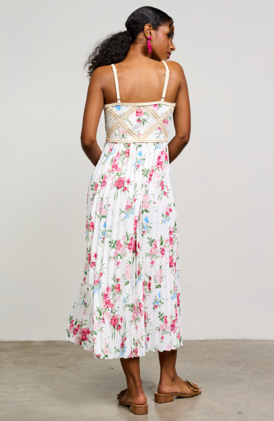 Anastasia Crochet Detail Floral Dress - Final Sale 40% off in cart