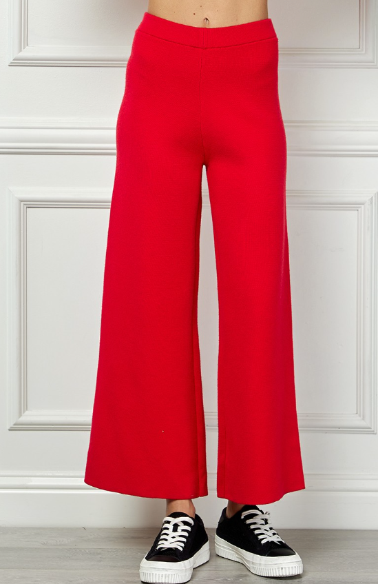 Blakely Cropped Wide Sweater Pants