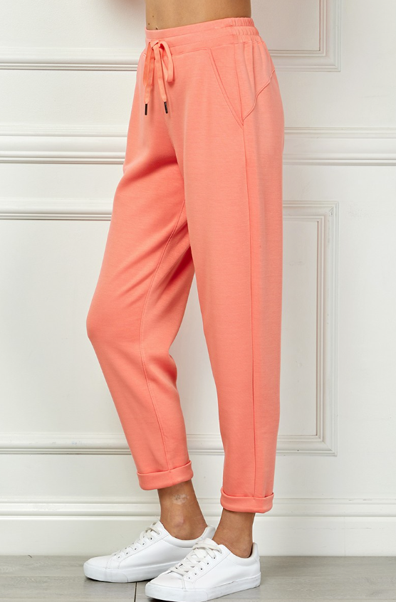 Skylar Soft Scuba Cuffed Pants