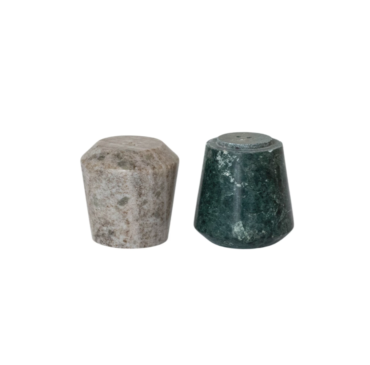 Marble Stackable Salt & Pepper Shakers