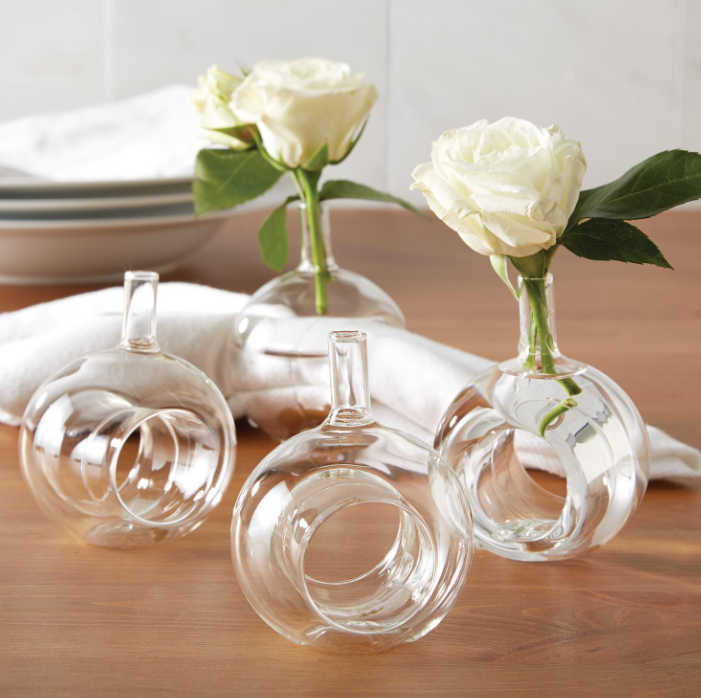 Bud Vase Napkin Rings - Set of 4