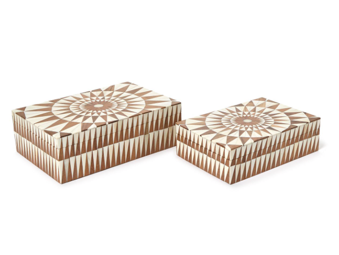 Inlaid Bone Hinged Box