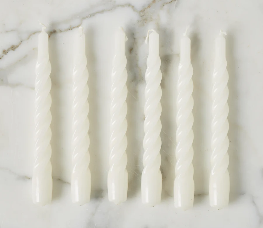 Twisted Taper Candles - Set of 2