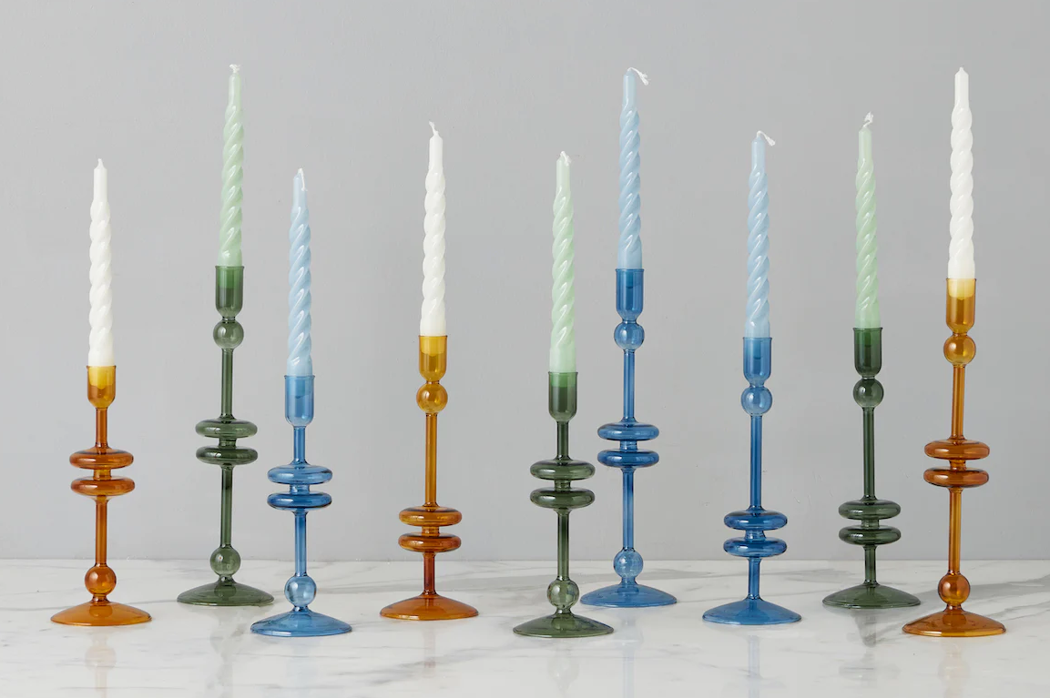 Twisted Taper Candles - Set of 2