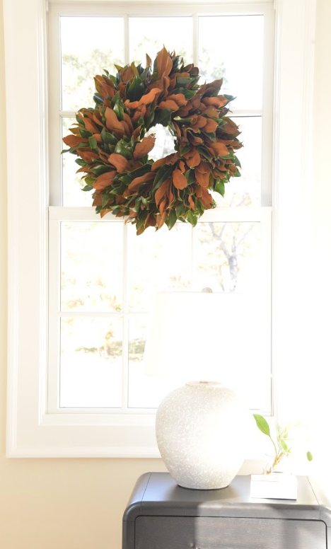 22" Dried Magnolia Wreath