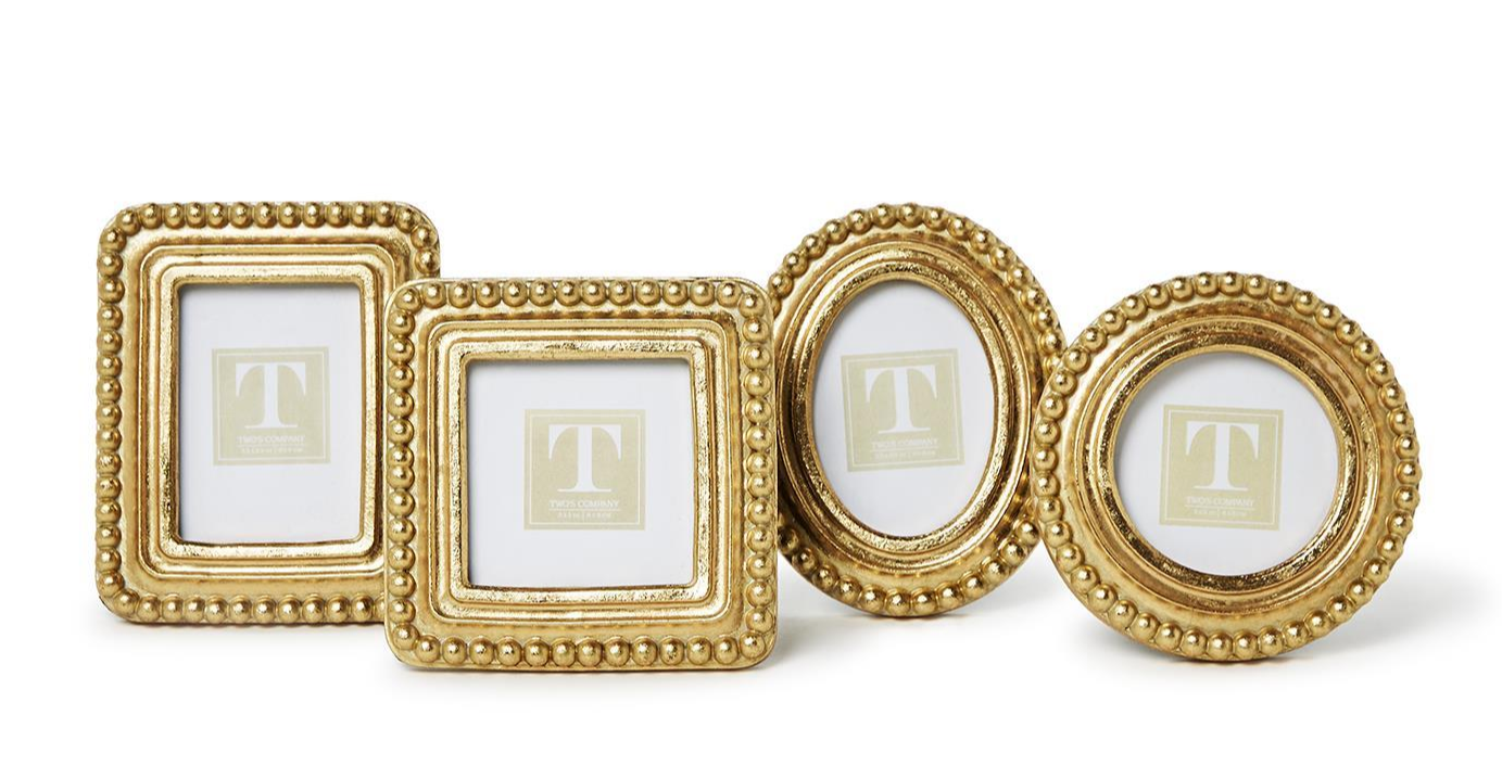 Beaded Gold Frame