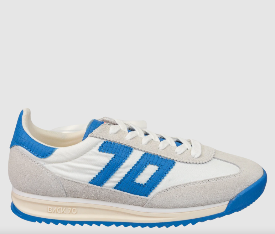 Back 70 Barkley Jogger Sneakers - White French Blue
