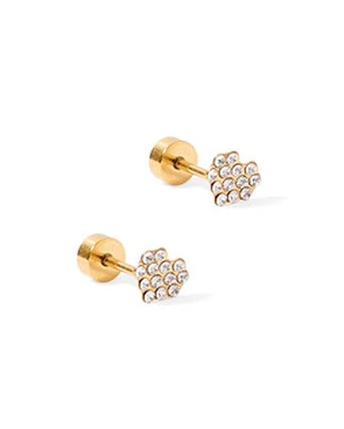 Linny Co Screwback Stud - Leo Heart