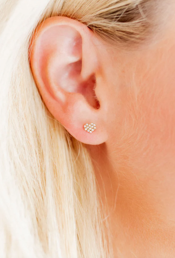 Linny Co Screwback Stud - Leo Heart