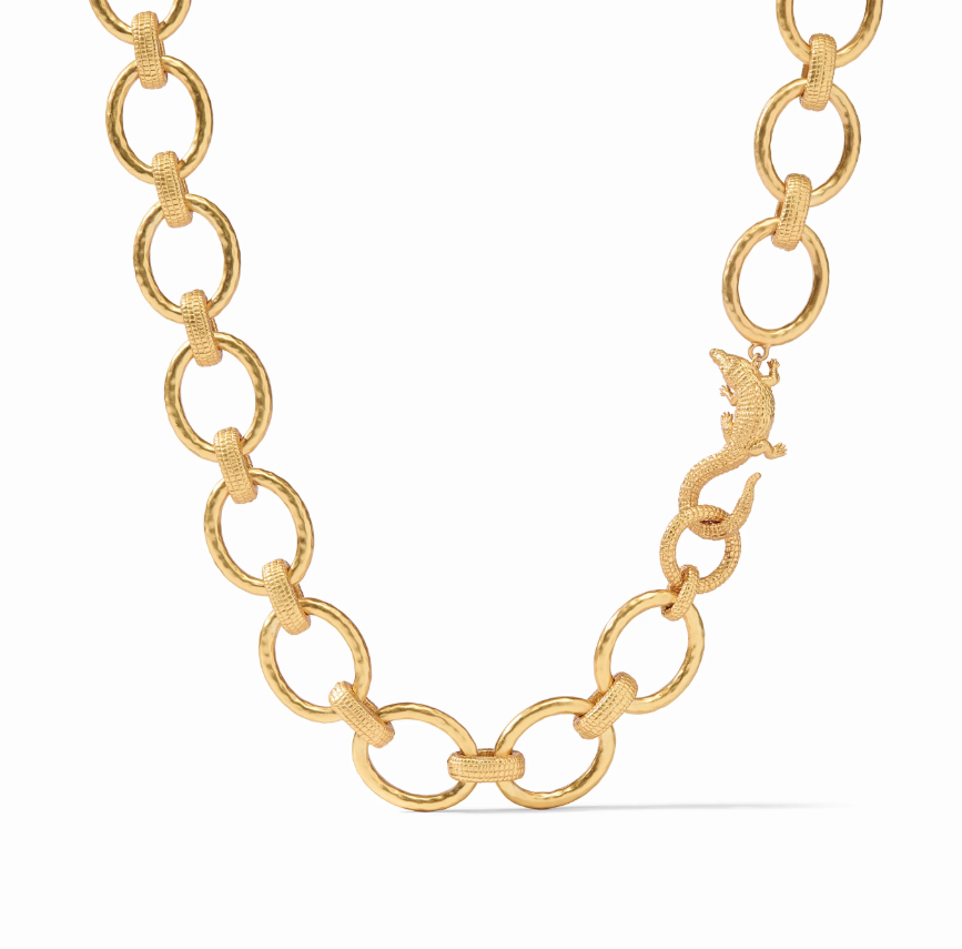 Julie Vos Alligator Link Necklace