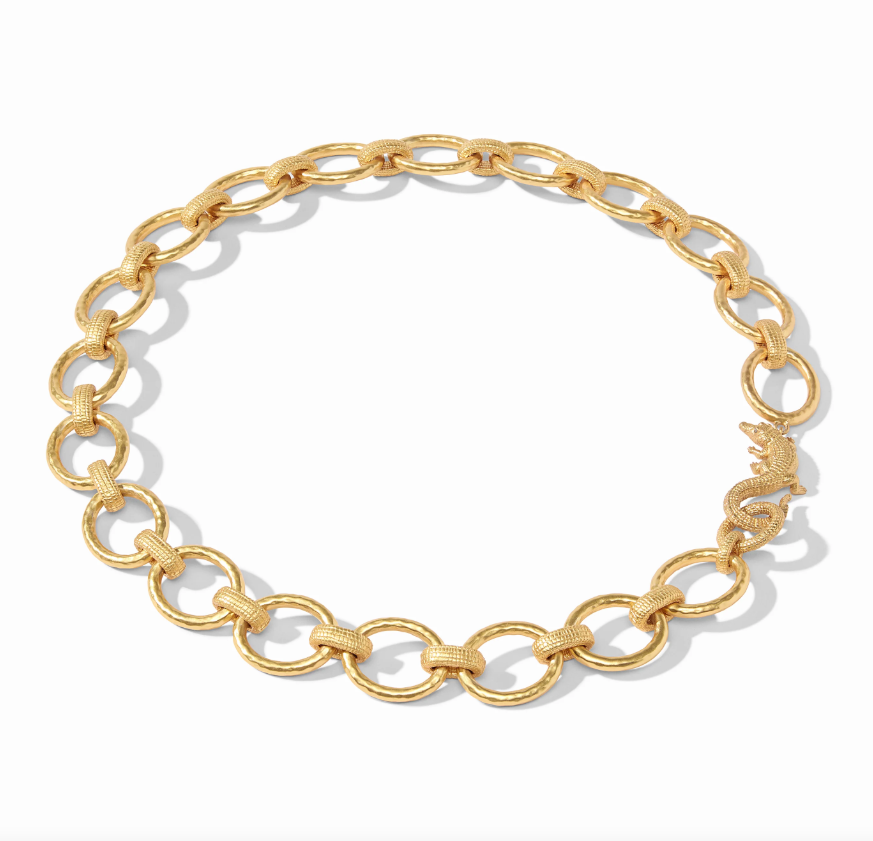 Julie Vos Alligator Link Necklace