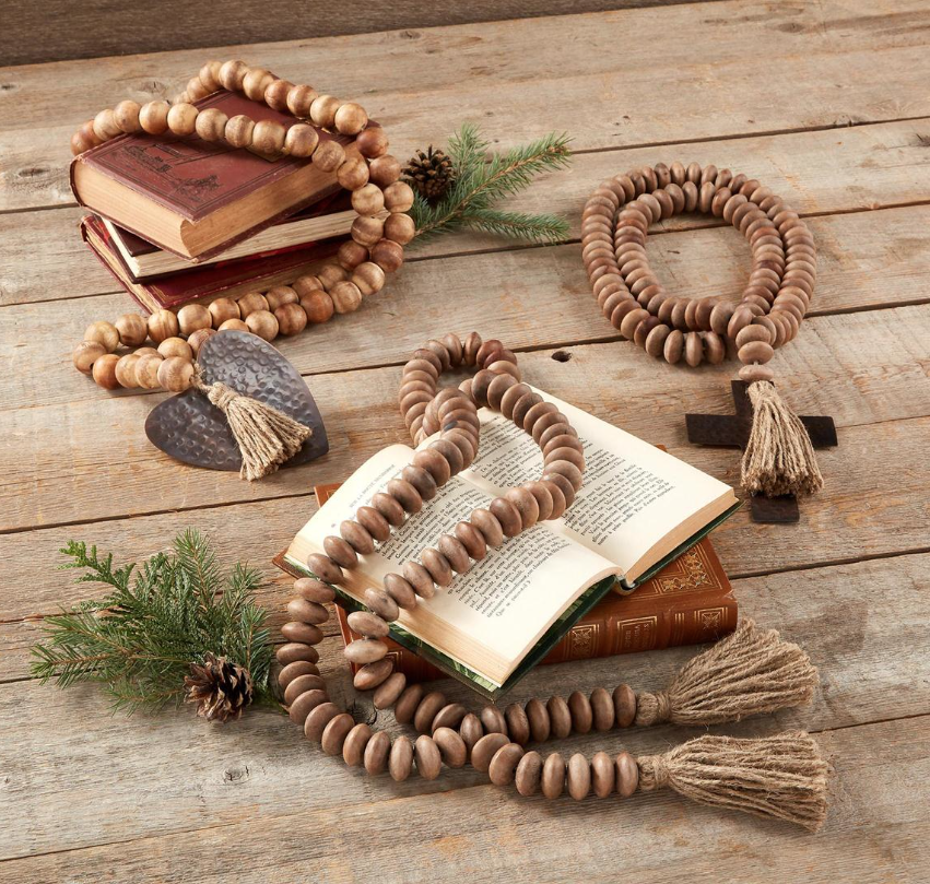 Tassel Wooden Decor Beads