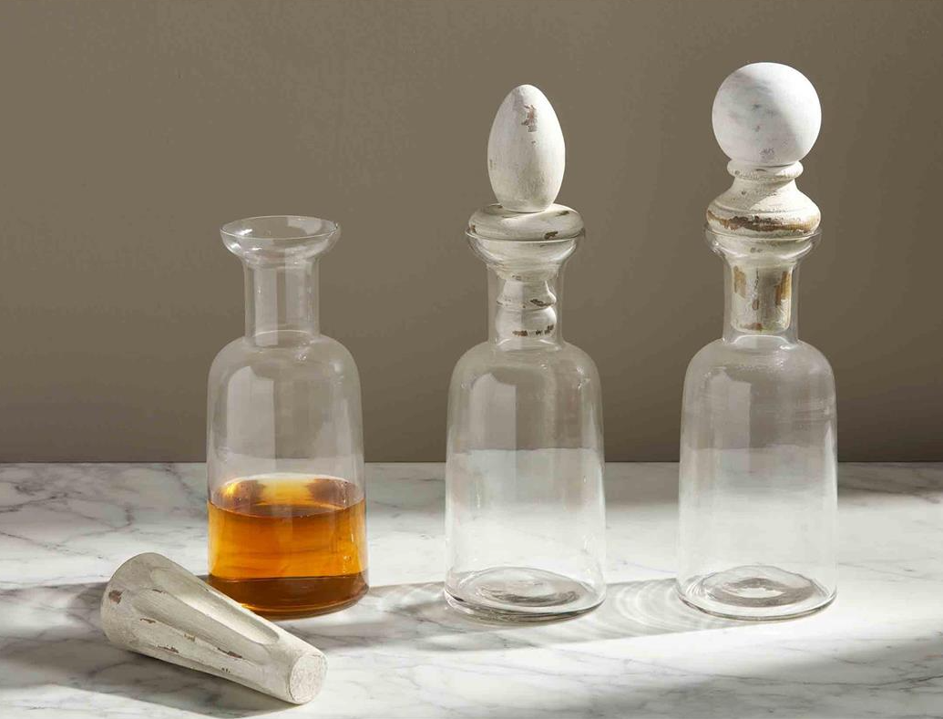 Mango Wood Finial Decanter