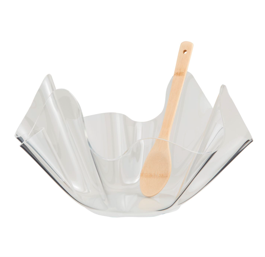 Acrylic Ruffle Serving Bowl Set