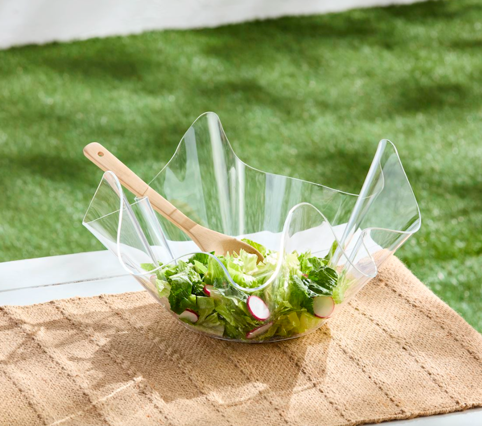 Acrylic Ruffle Serving Bowl Set