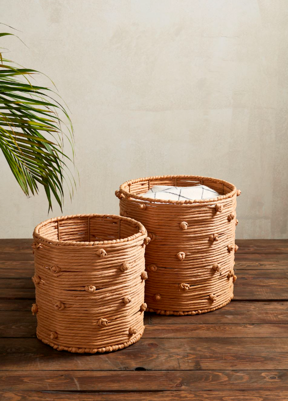 Knotted Rope Paper Basket