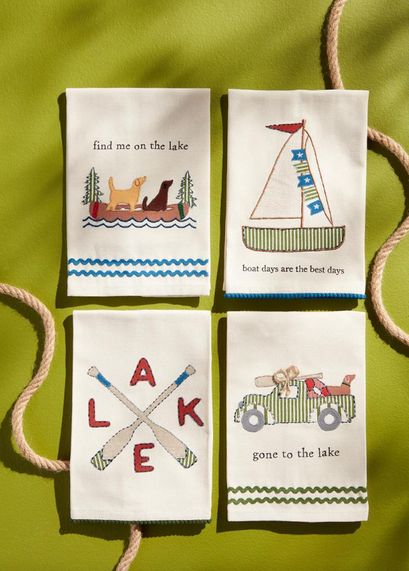 Lake Applique Towel