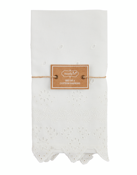 Eyelet Napkins - Set of 4