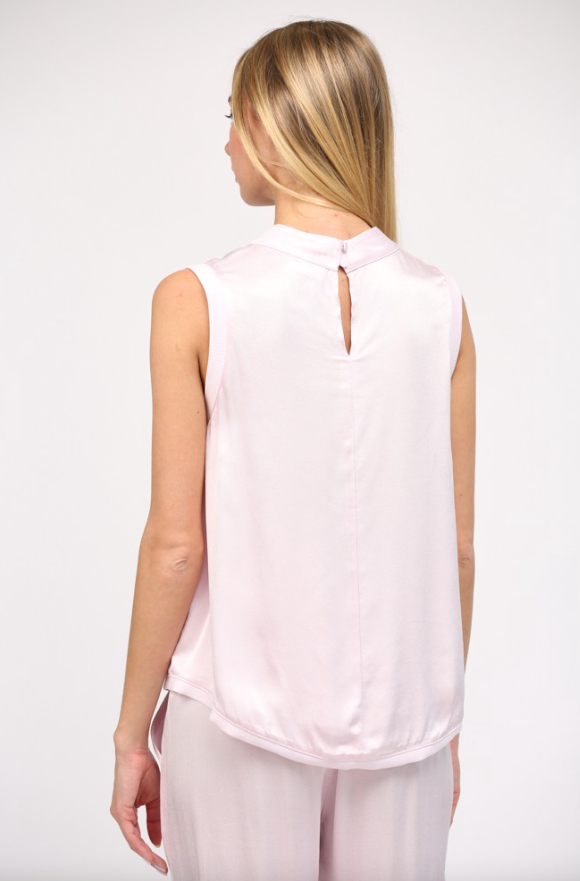 Madilynn Sleeveless Satin Top