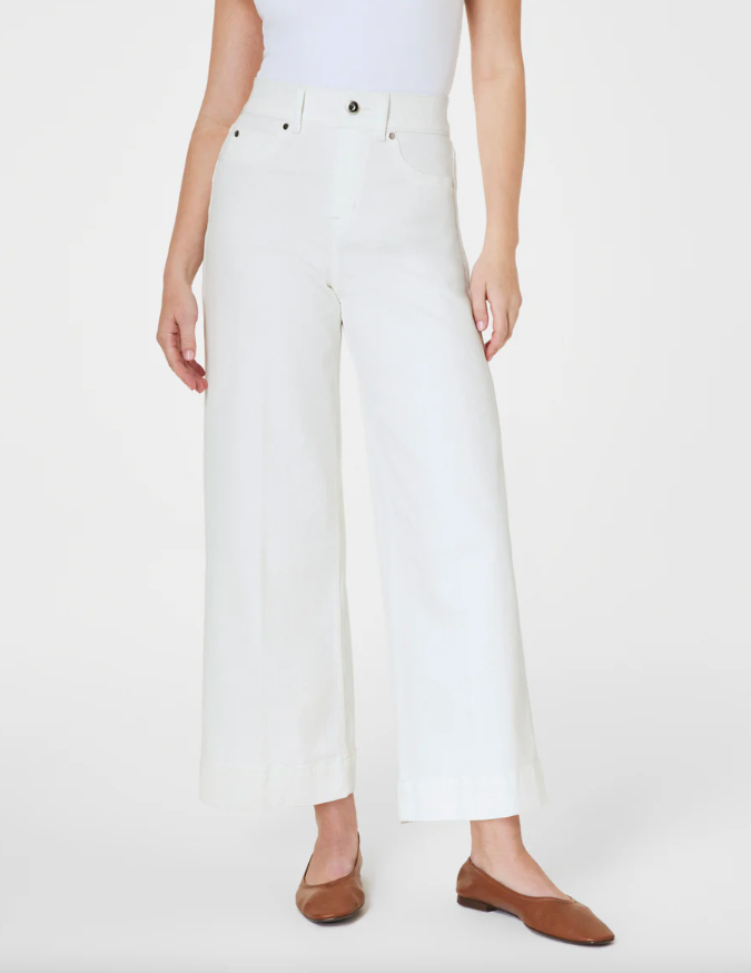 SPANX EveryWear Cropped Wide Leg Jeans