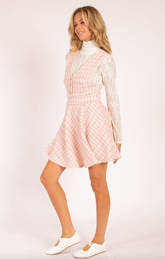Nola Sleeveless Textured Tweed Dress