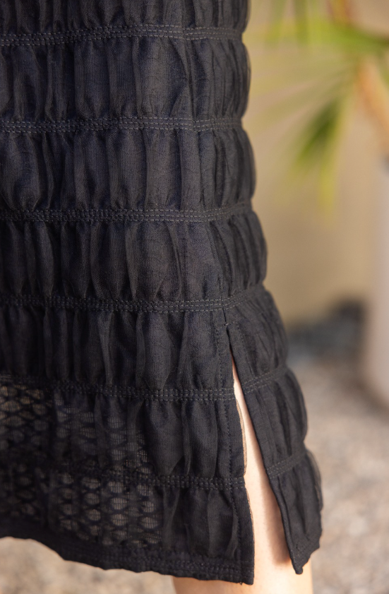 Emmalyn Smocked Tulle Midi Skirt