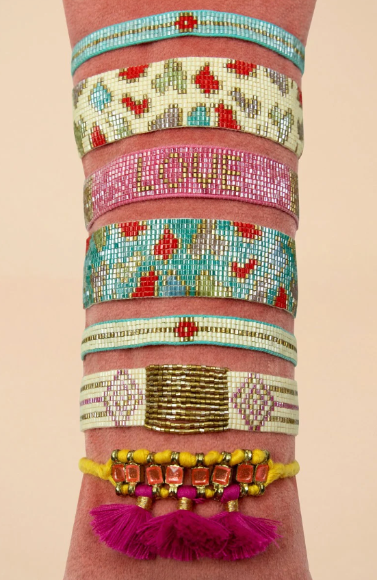 Boho Beaded Adjustable Bracelet