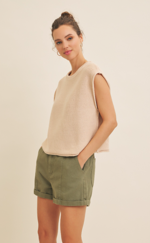 Jessie Boxy Knit Sweater Top - Final Sale 25% off in cart