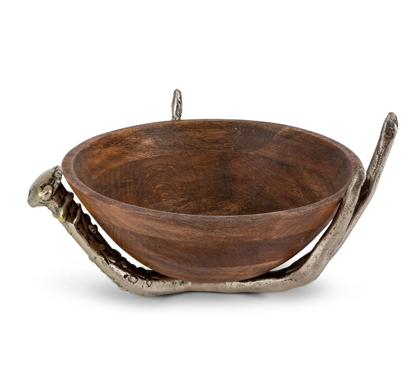 Antler Mango Wood Bowl