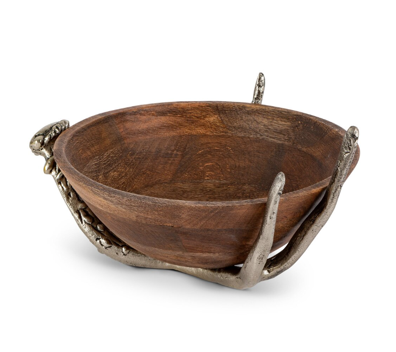 Antler Mango Wood Bowl