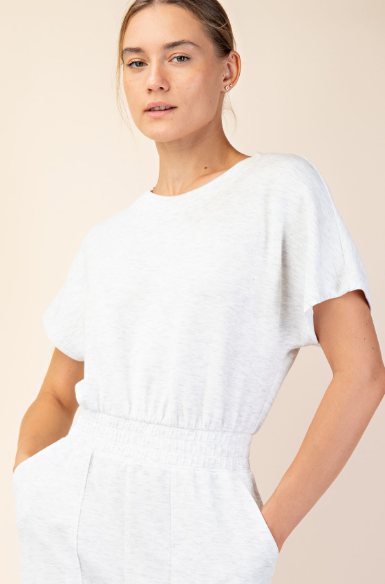 Macie Modal Short Sleeve Jumpsuit