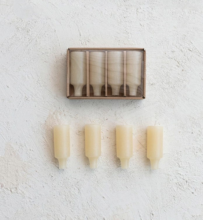 Bottle Taper Candles - Set of 4