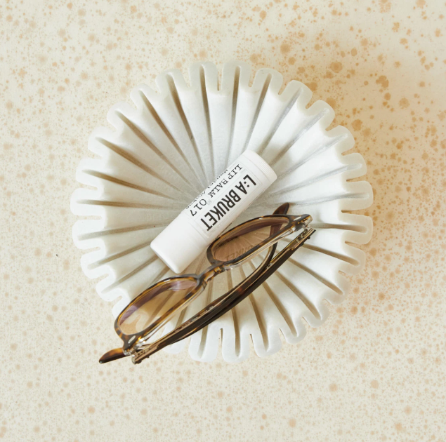 Marble Fluted Dish