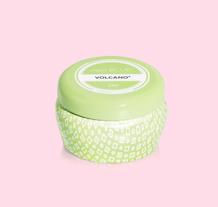 Capri Blue Volcano Iced Matcha Printed Mini Tin Candle