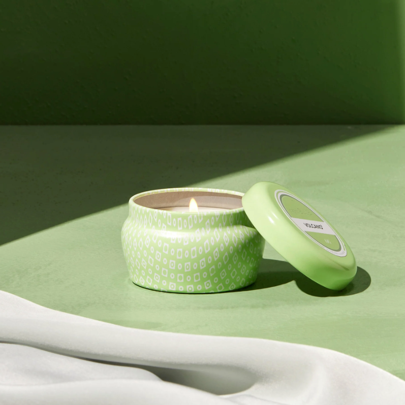 Capri Blue Volcano Iced Matcha Printed Mini Tin Candle