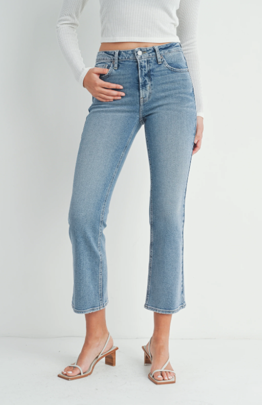 Just Black Denim The Slim Cropped Bootcut