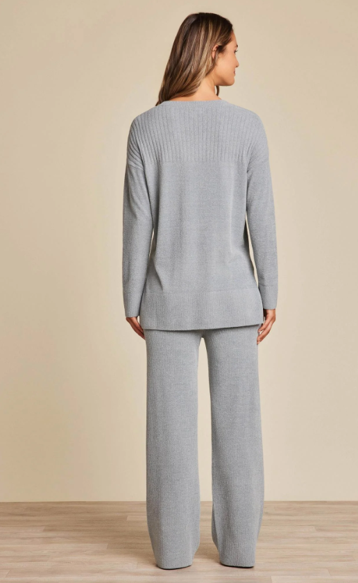 Barefoot Dreams CozyChic Ultra Lite Crewneck with High Slits