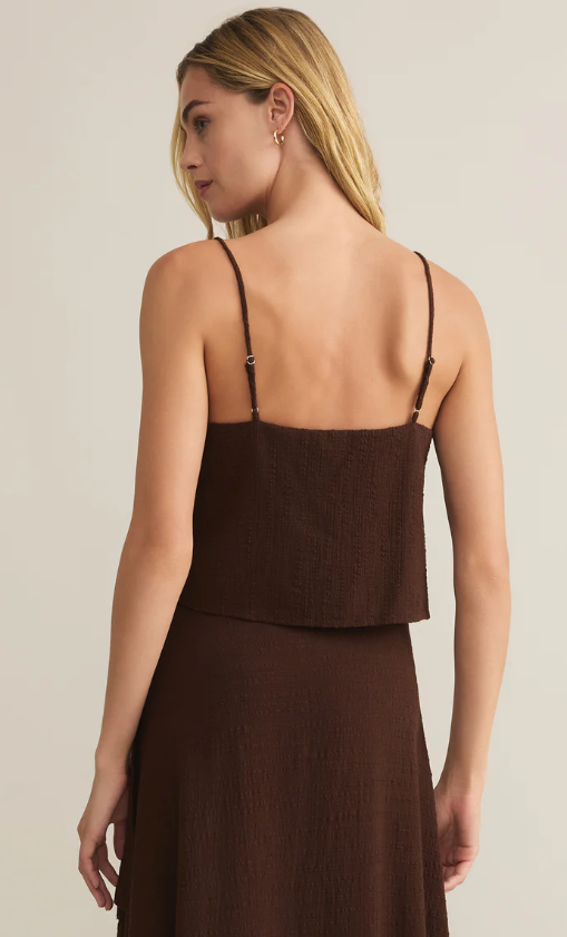 Z Supply Sabel Textured Cropped Tank