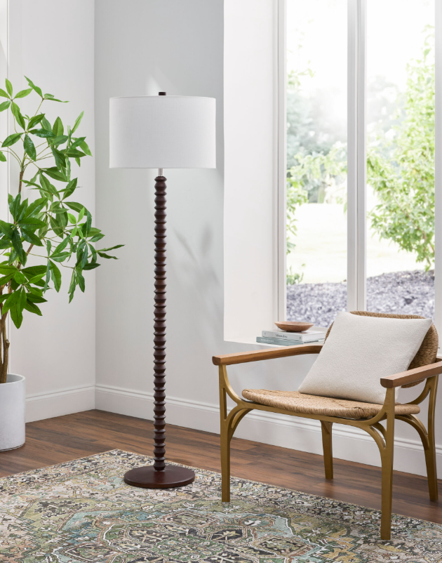 Padauk Accent Floor Lamp